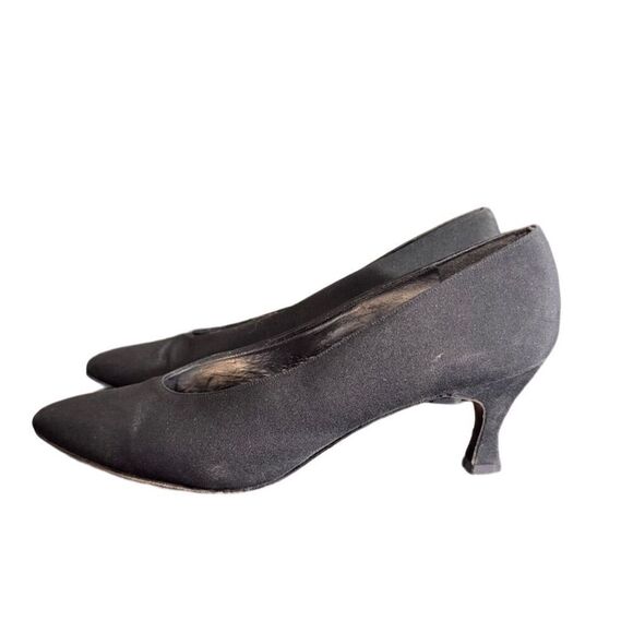 Stuart Weitzman Women's Black Kitten Heel Pumps Size 9.5 AA - Picture 3 of 12